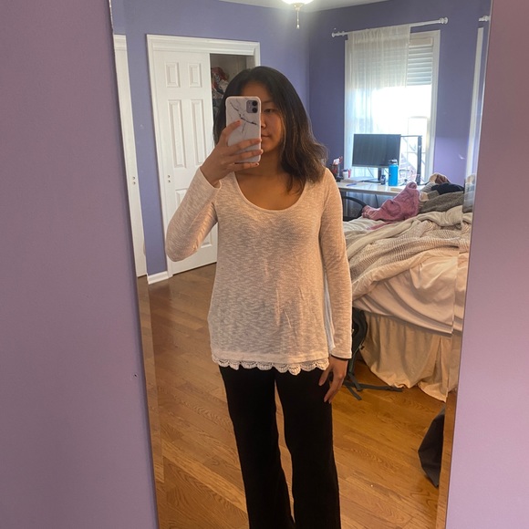 Pull Chenille Aeropostale Femme – Taille L, Couleur Grape, NEUF Sans étiquette